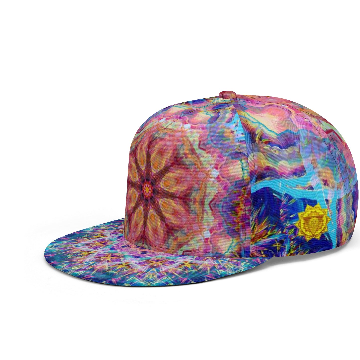 Painted Mandala Snapback Hat