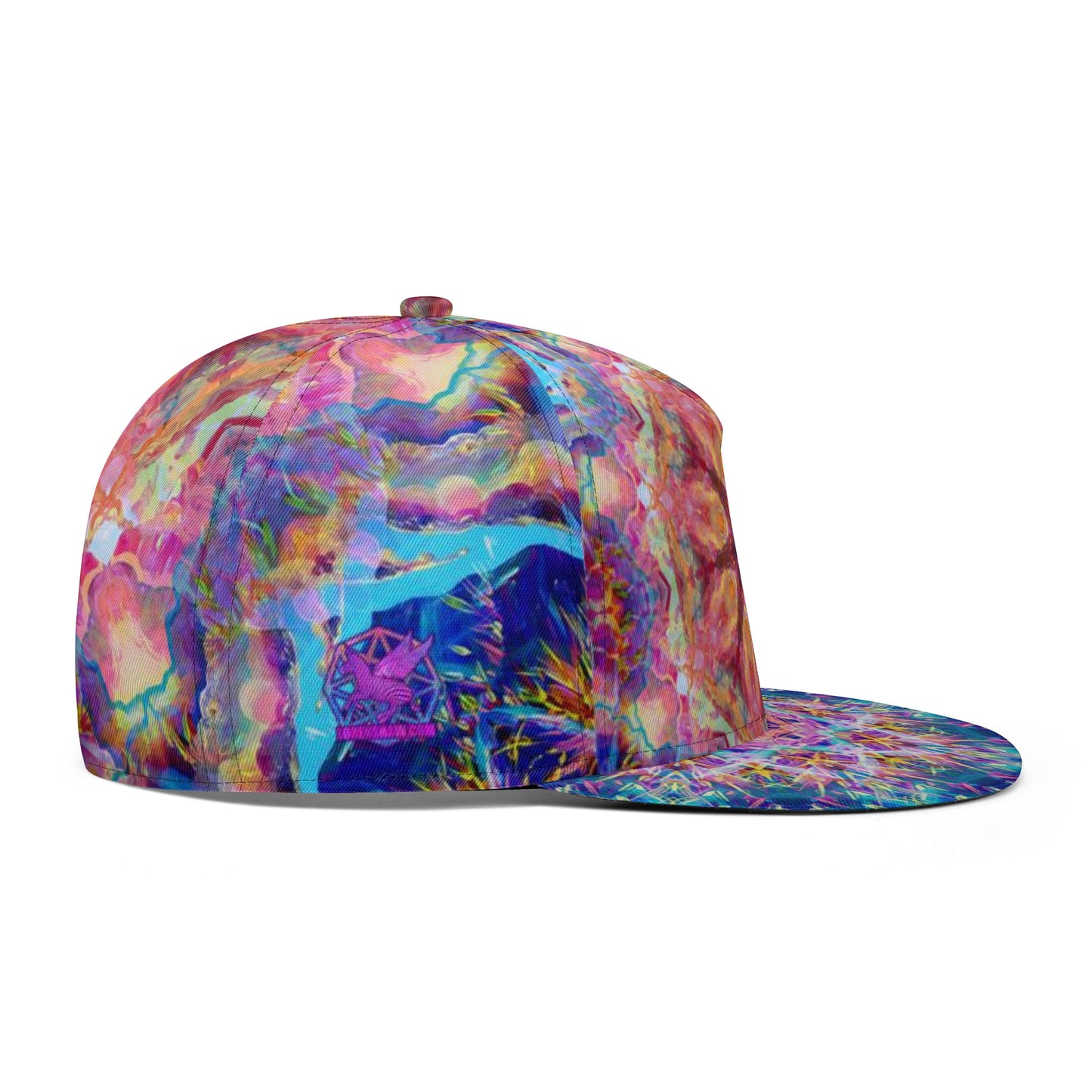 Painted Mandala Snapback Hat