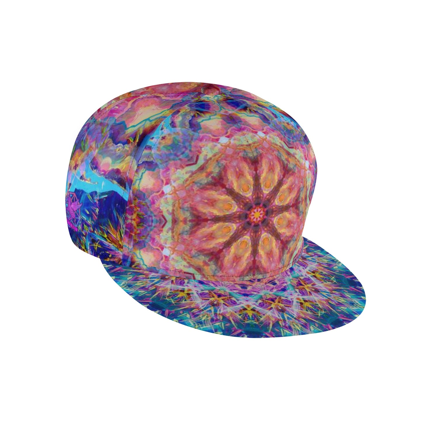 Painted Mandala Snapback Hat