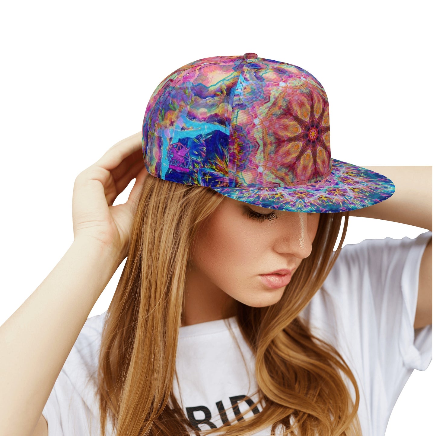 Painted Mandala Snapback Hat