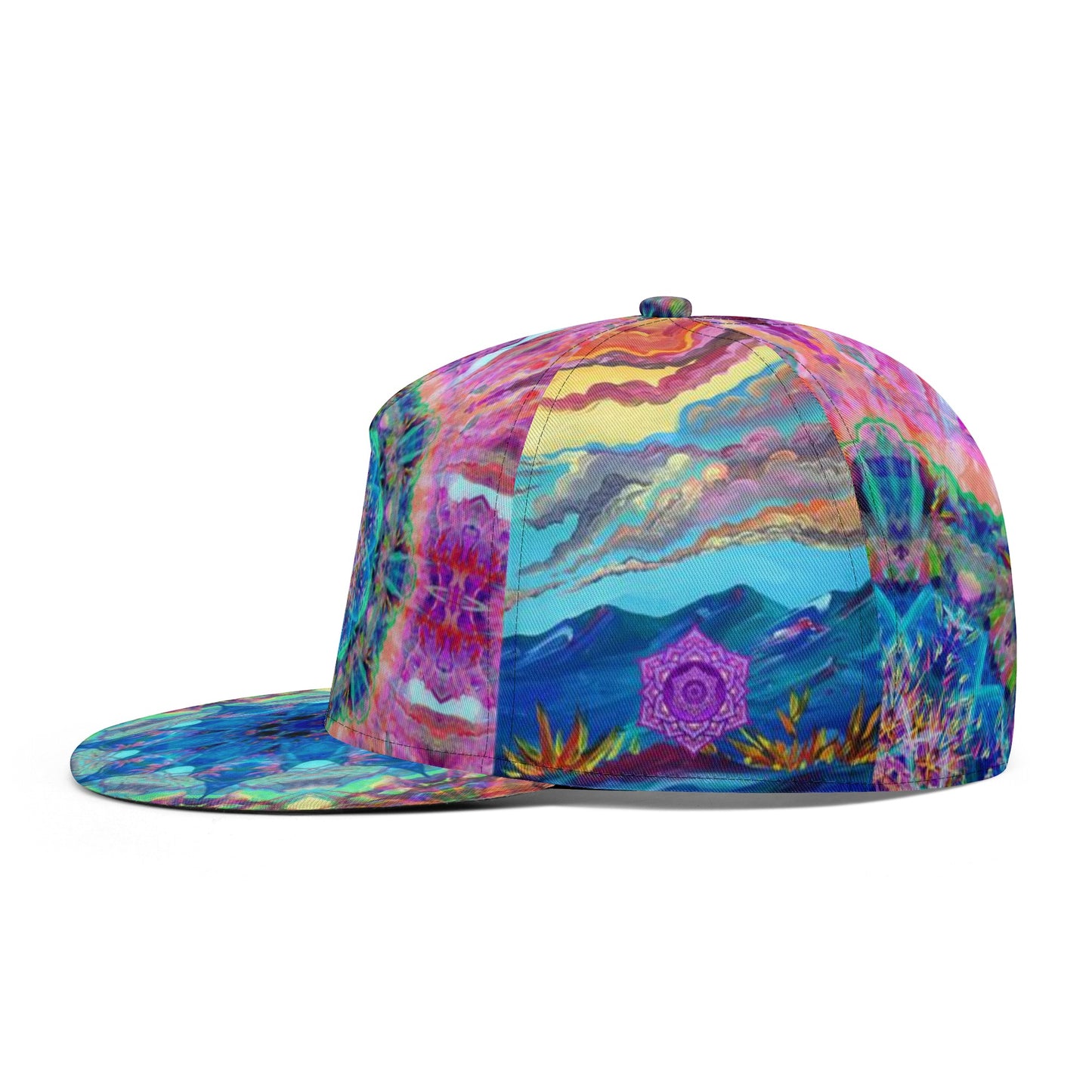 Painted Clouds Snapback Hat