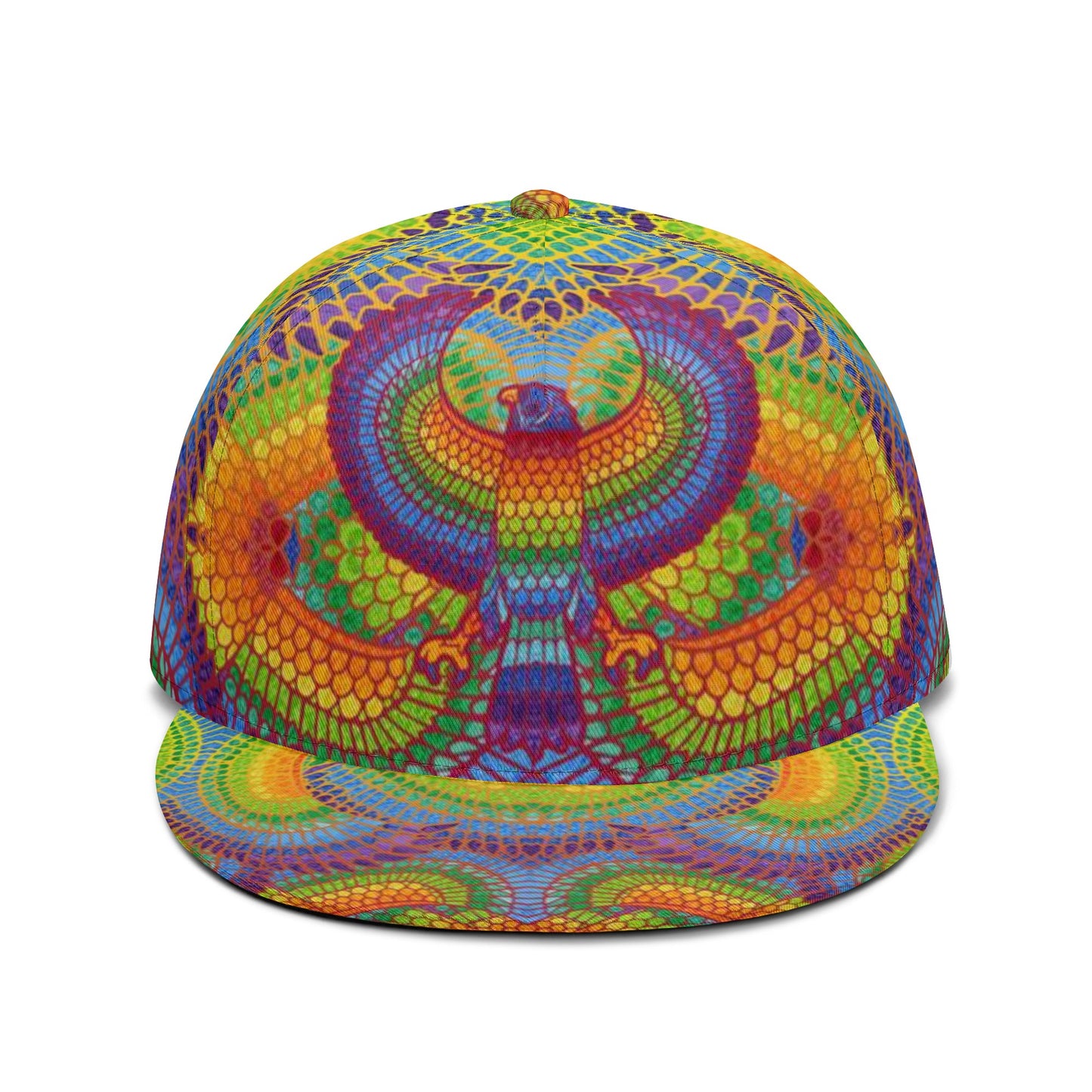 Rainbow Eagle of Horus Snapback Hat