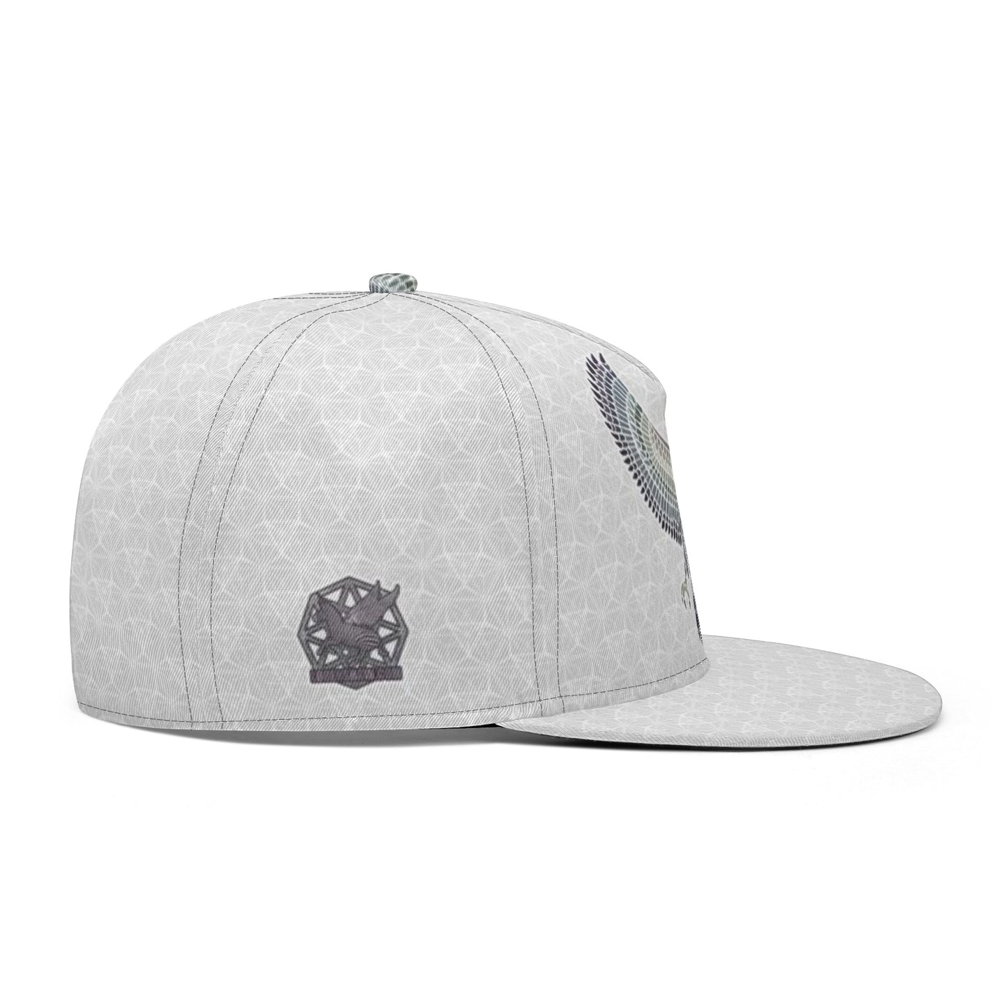 Grey Eagle of Horus Snapback Hat