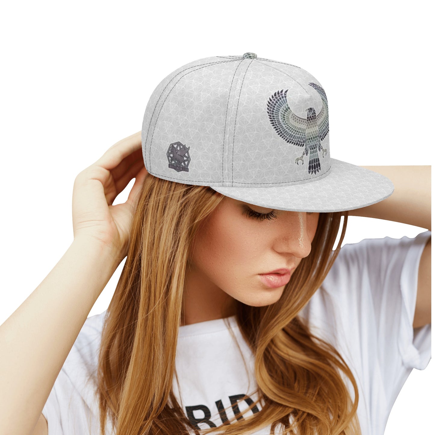 Grey Eagle of Horus Snapback Hat