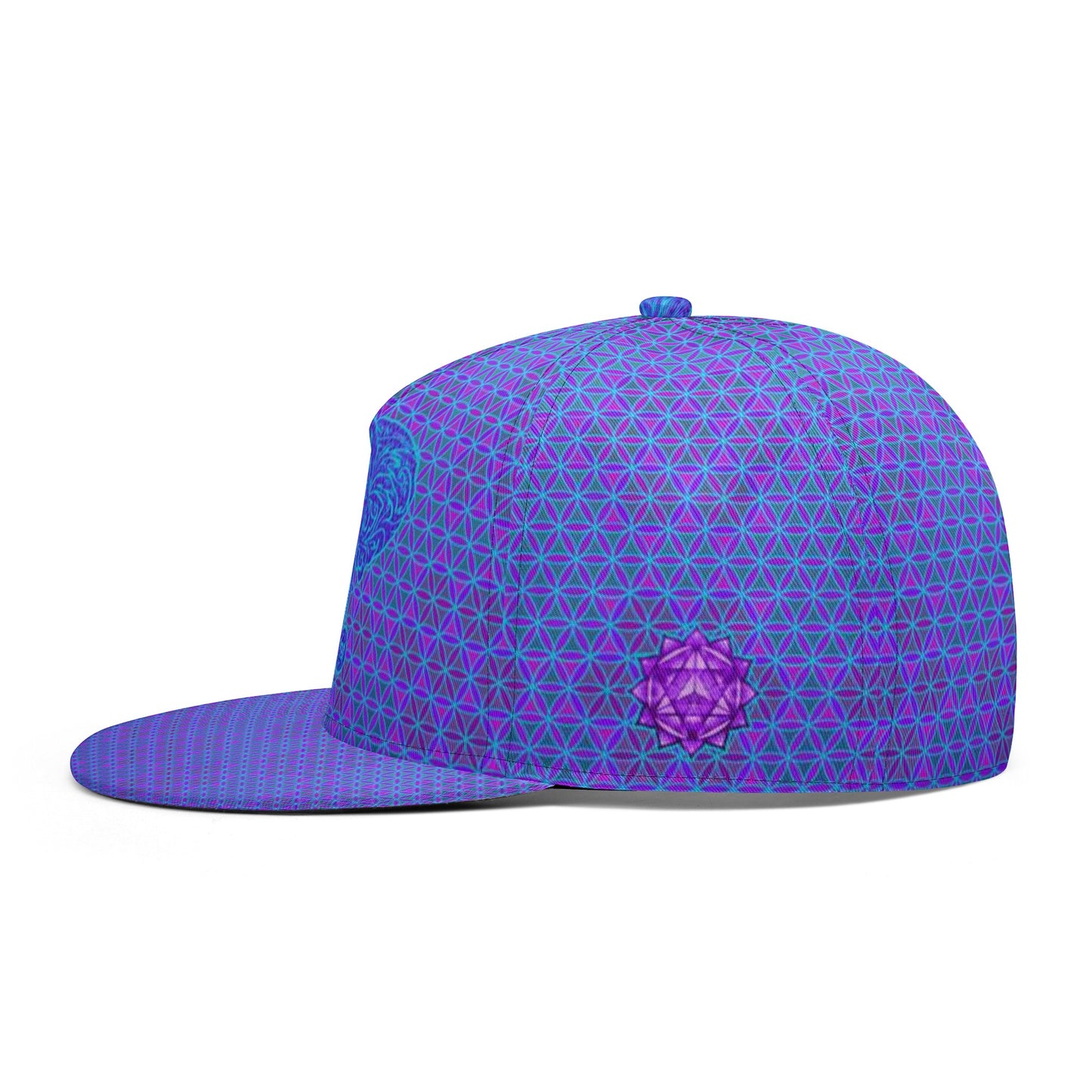 Elephant Flower of Life Snapback Hat