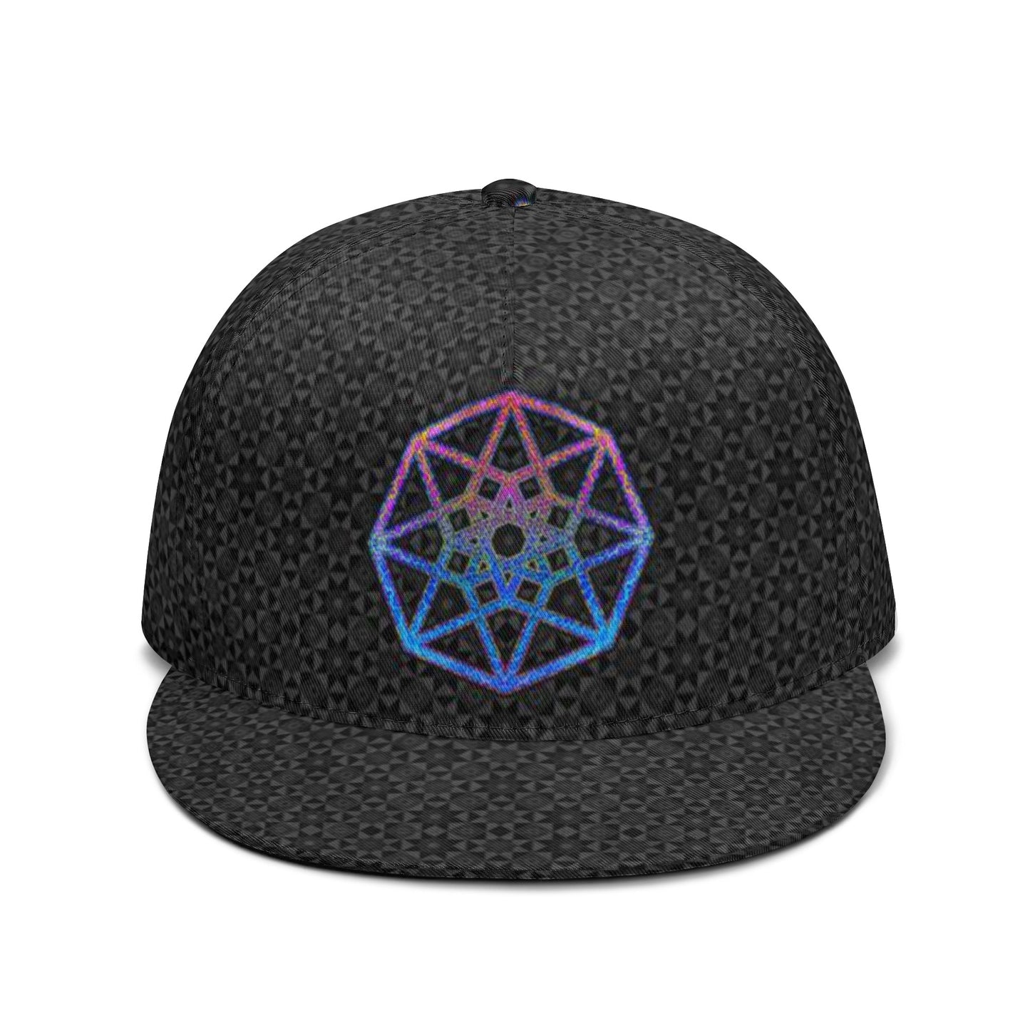 Black Tesseract Snapback Hat
