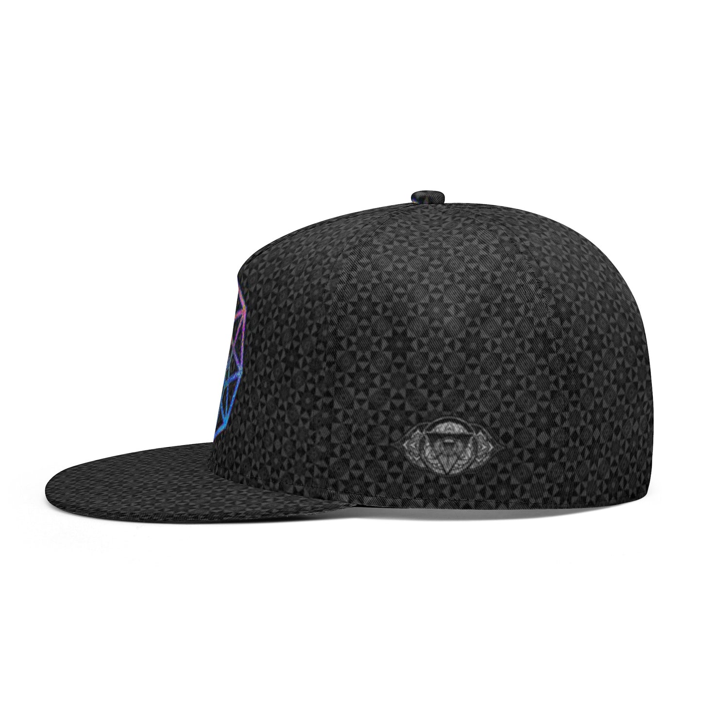 Black Tesseract Snapback Hat