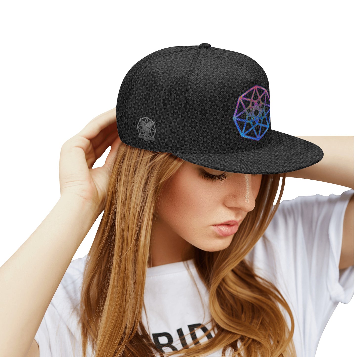 Black Tesseract Snapback Hat