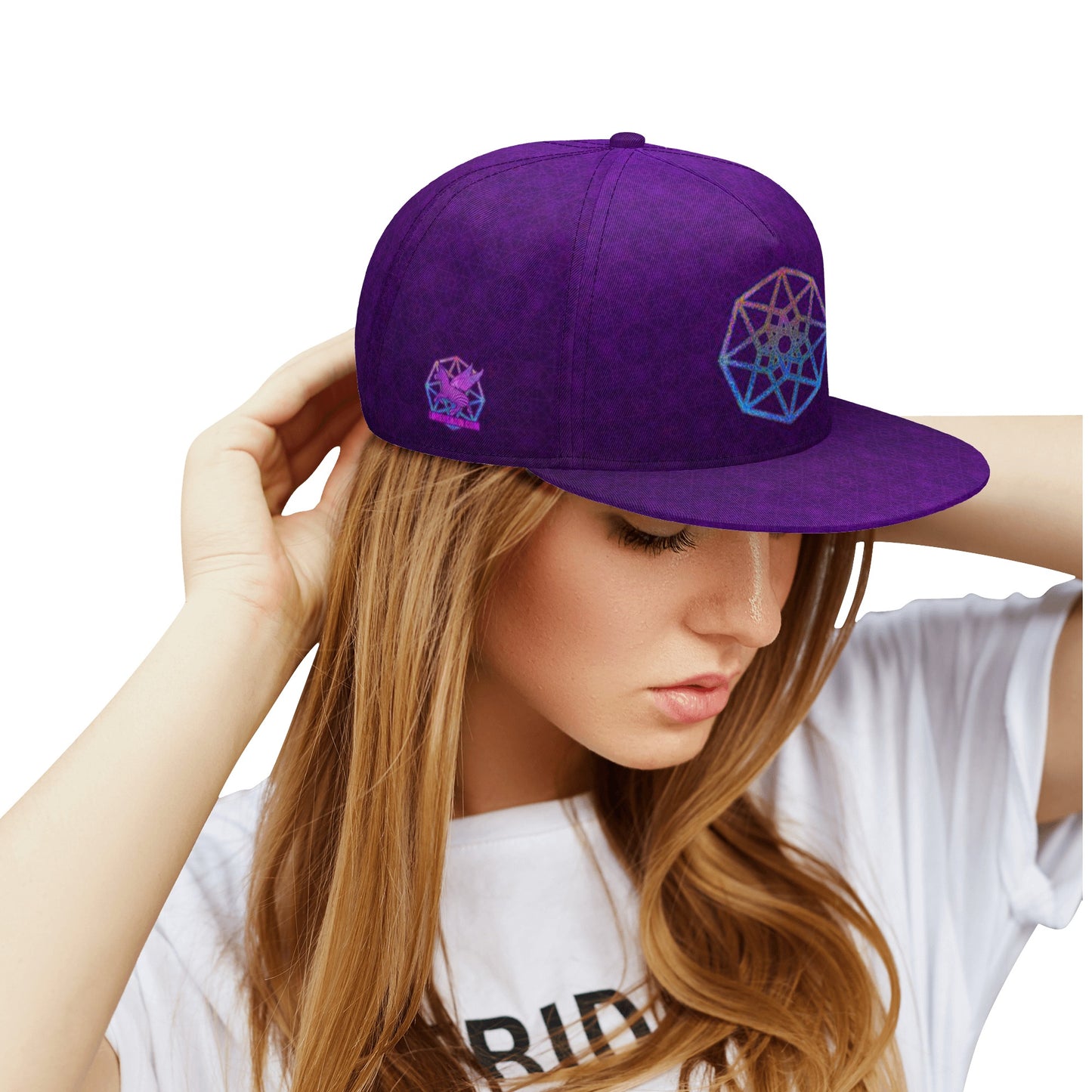Purple Tesseract Snapback Hat