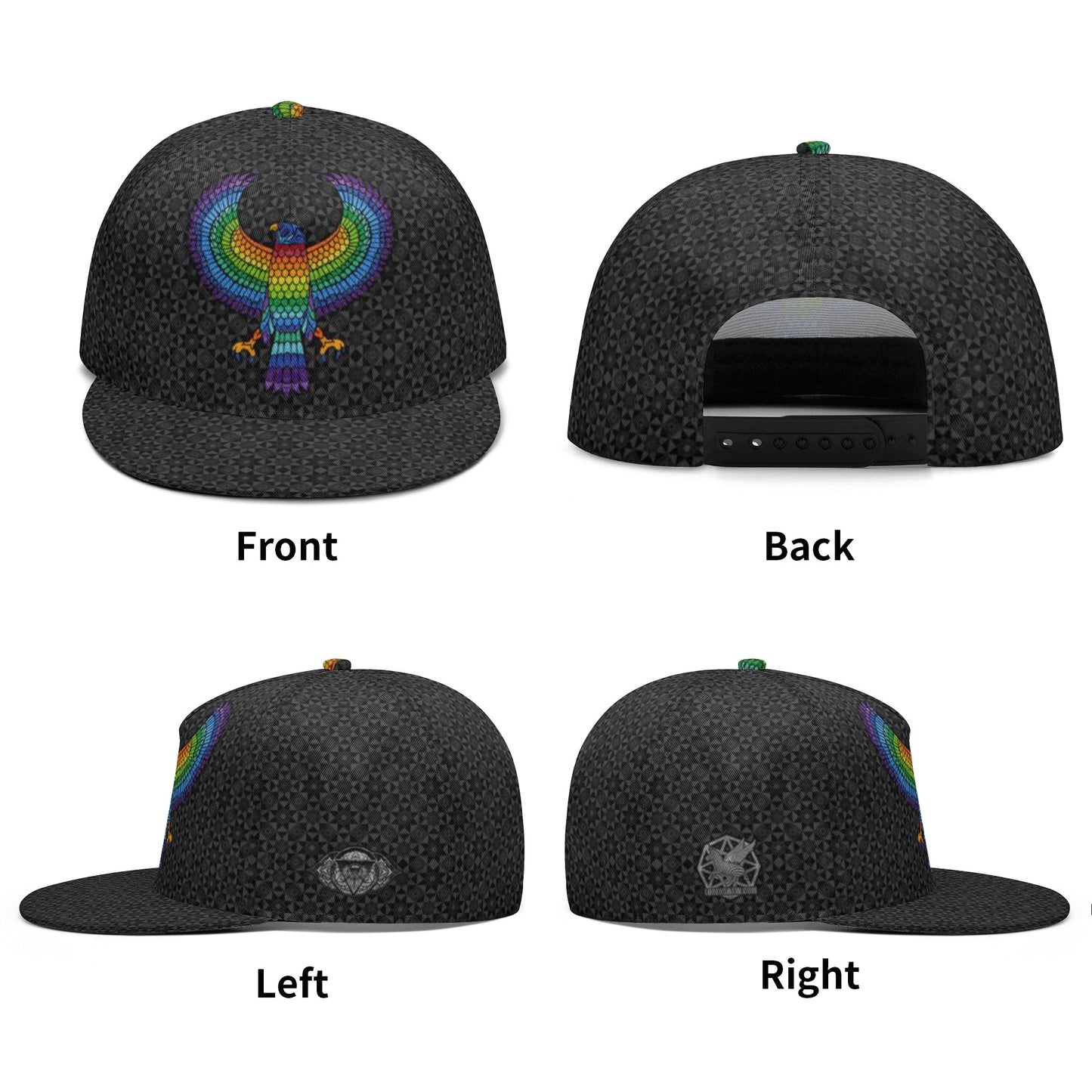 Black Eagle of Horus Snapback Hat