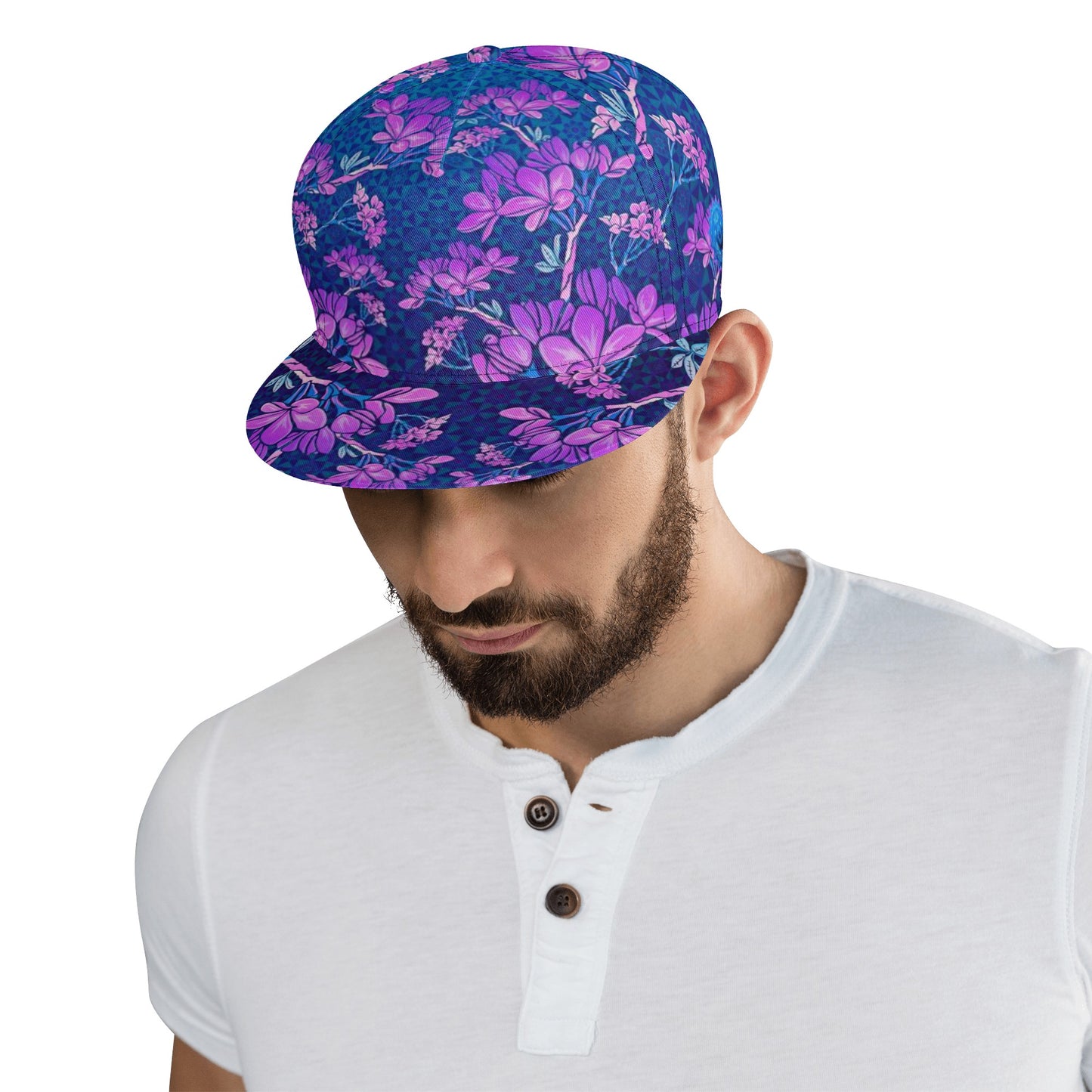 Plumeria Tesseract Snapback Hat