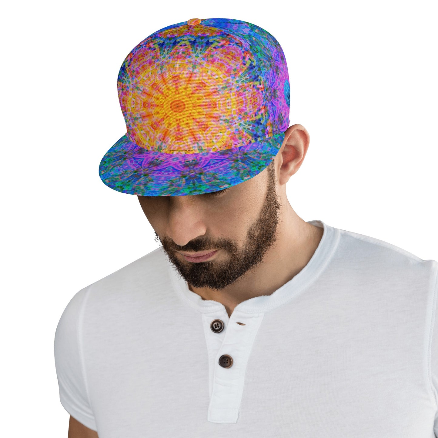 Travelling Waves Psychedelic Snapback Hat