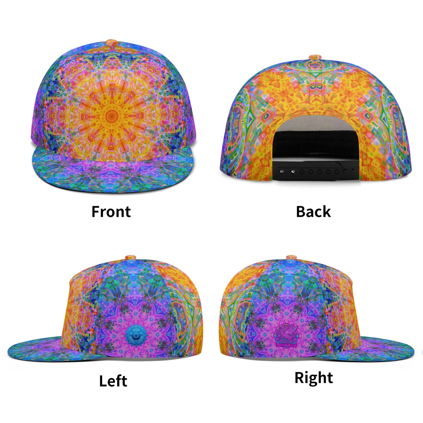 Travelling Waves Psychedelic Snapback Hat