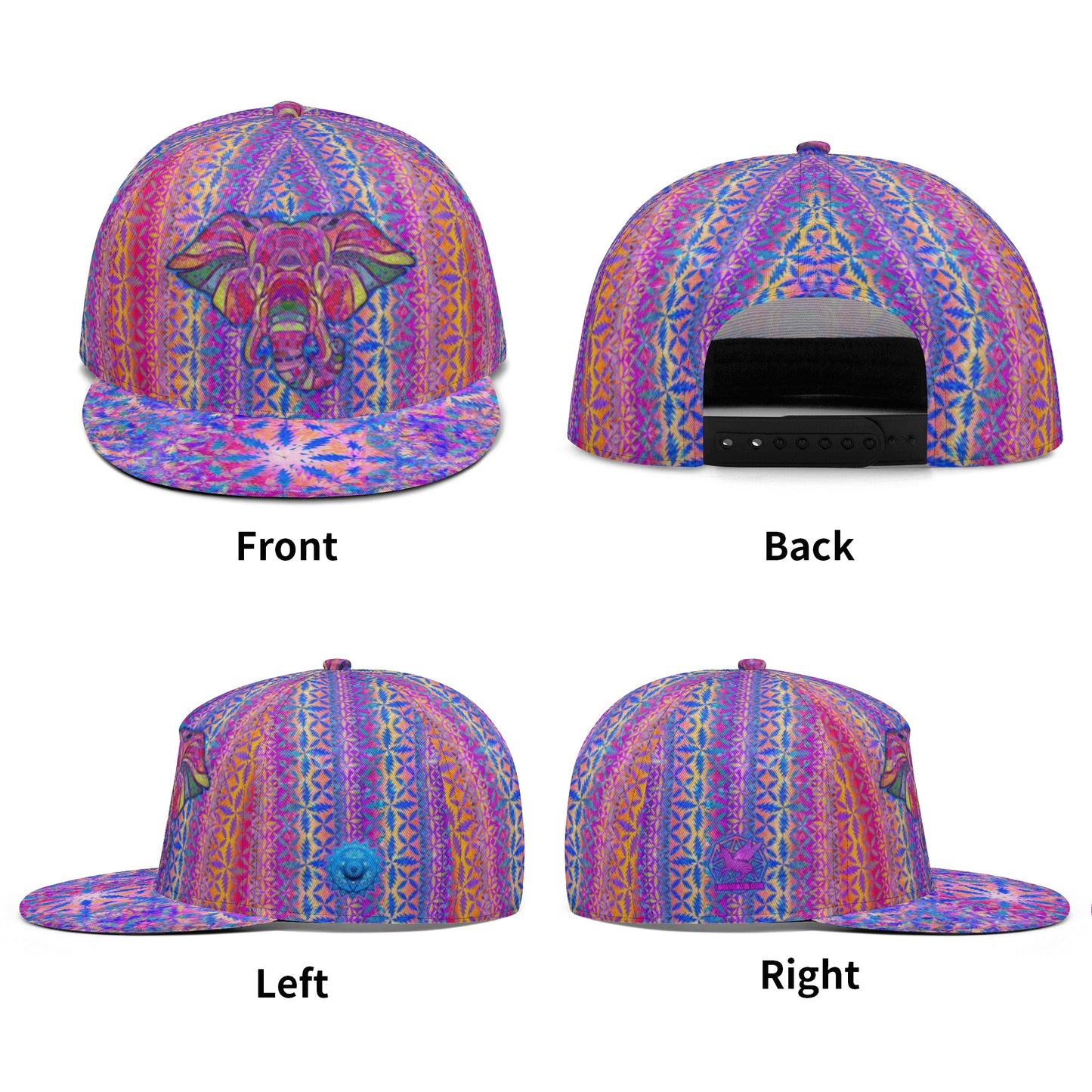 13 Pink Elephants Snapback Hat