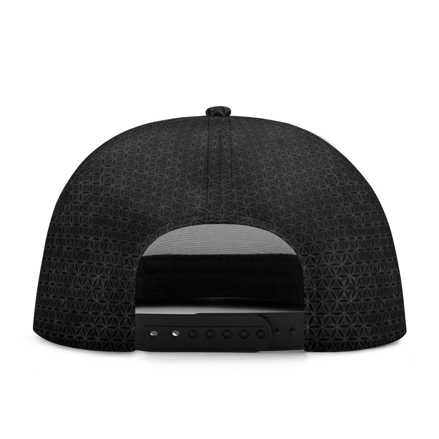 Black Flower of Life Snapback Hat