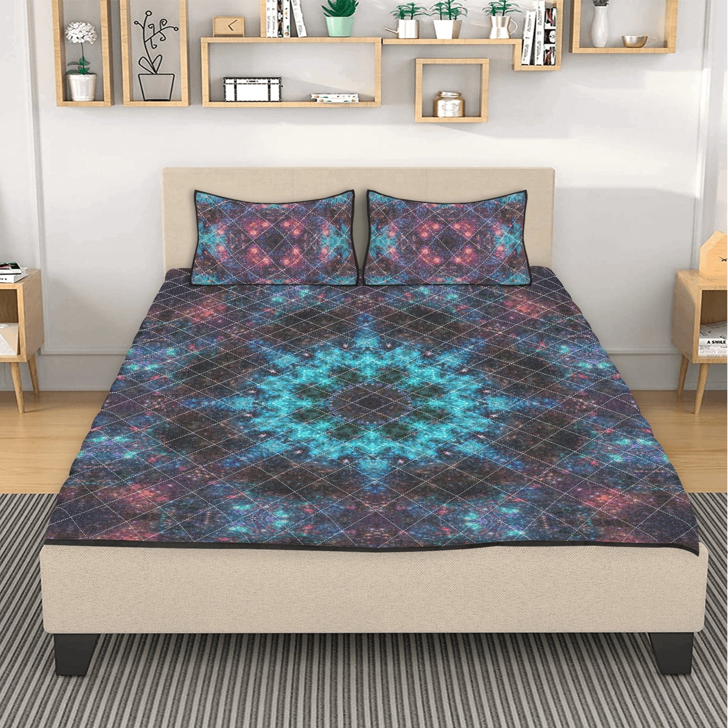 Milky Way Rising Quilt Bedding Set