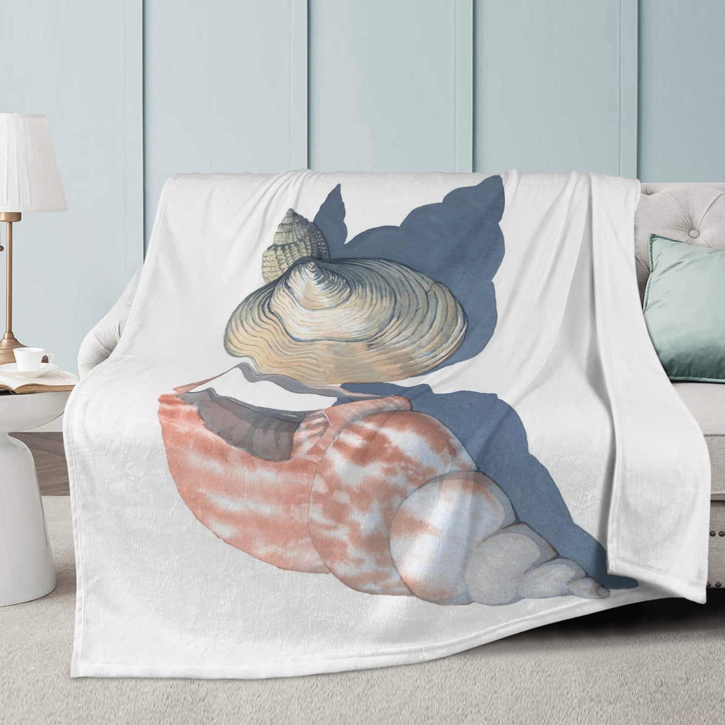 Three Shells Plush Fleece Blanket