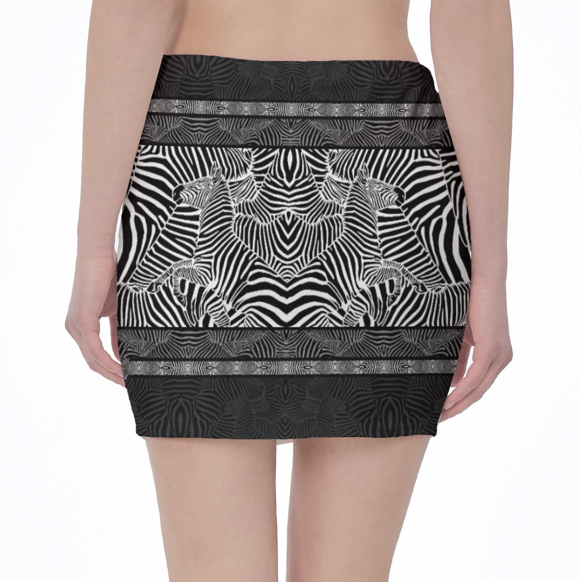 Zebra Stripes Hip Skirt