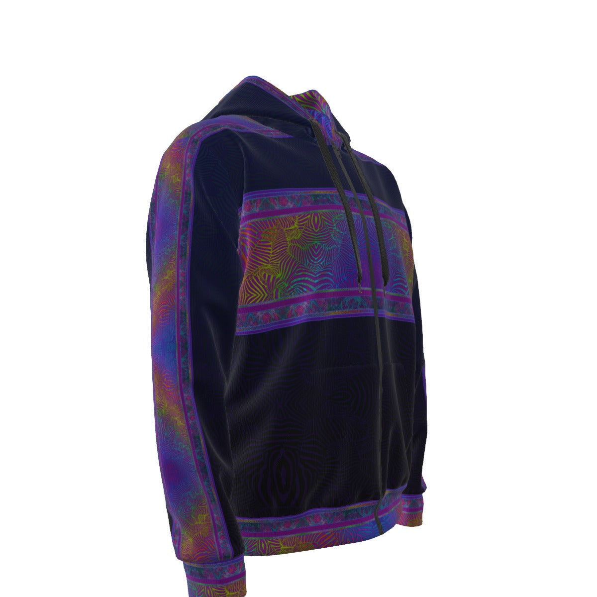 Zebra Rainbows Premium Zip Hoodie