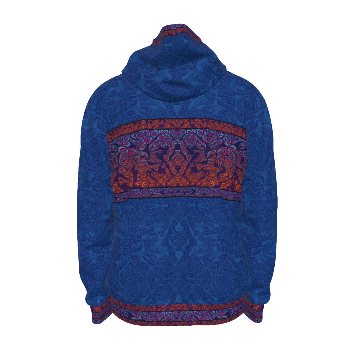 Tribal Salmon Premium Zip Hoodie