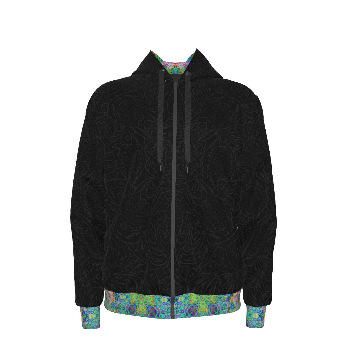 Elephant Mandala Premium Zip Hoodie