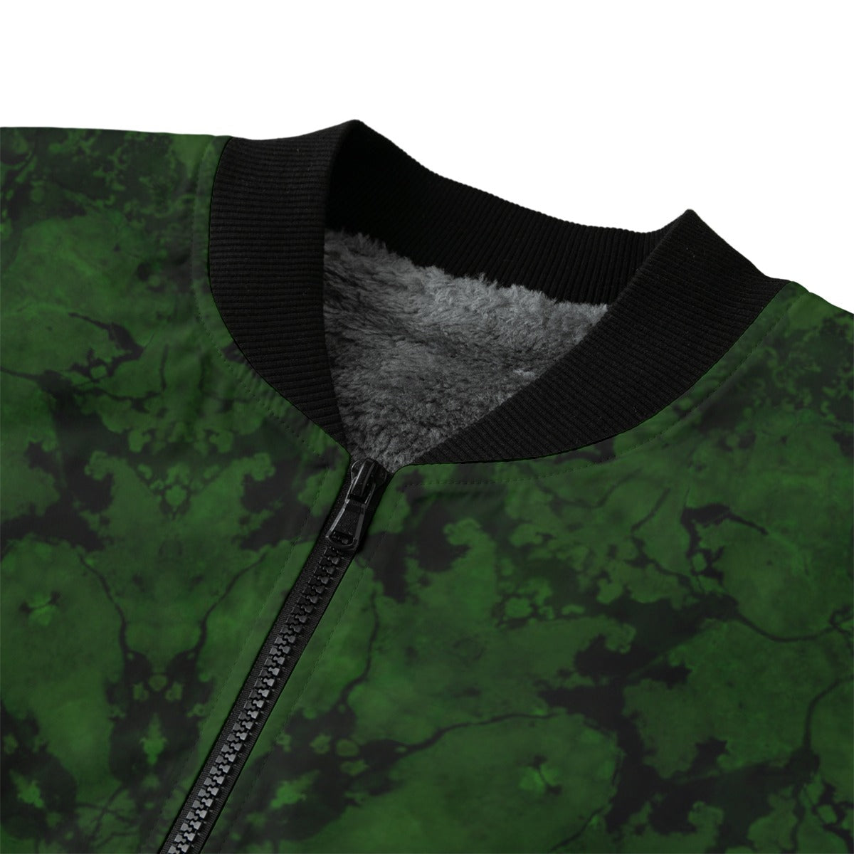 Emerald Elephant Bomber Jacket w/ Sherpa Lining