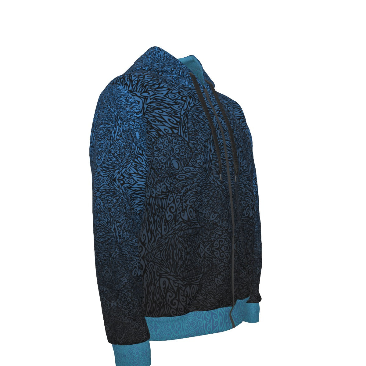 Tribal Owl Premium Zip Hoodie