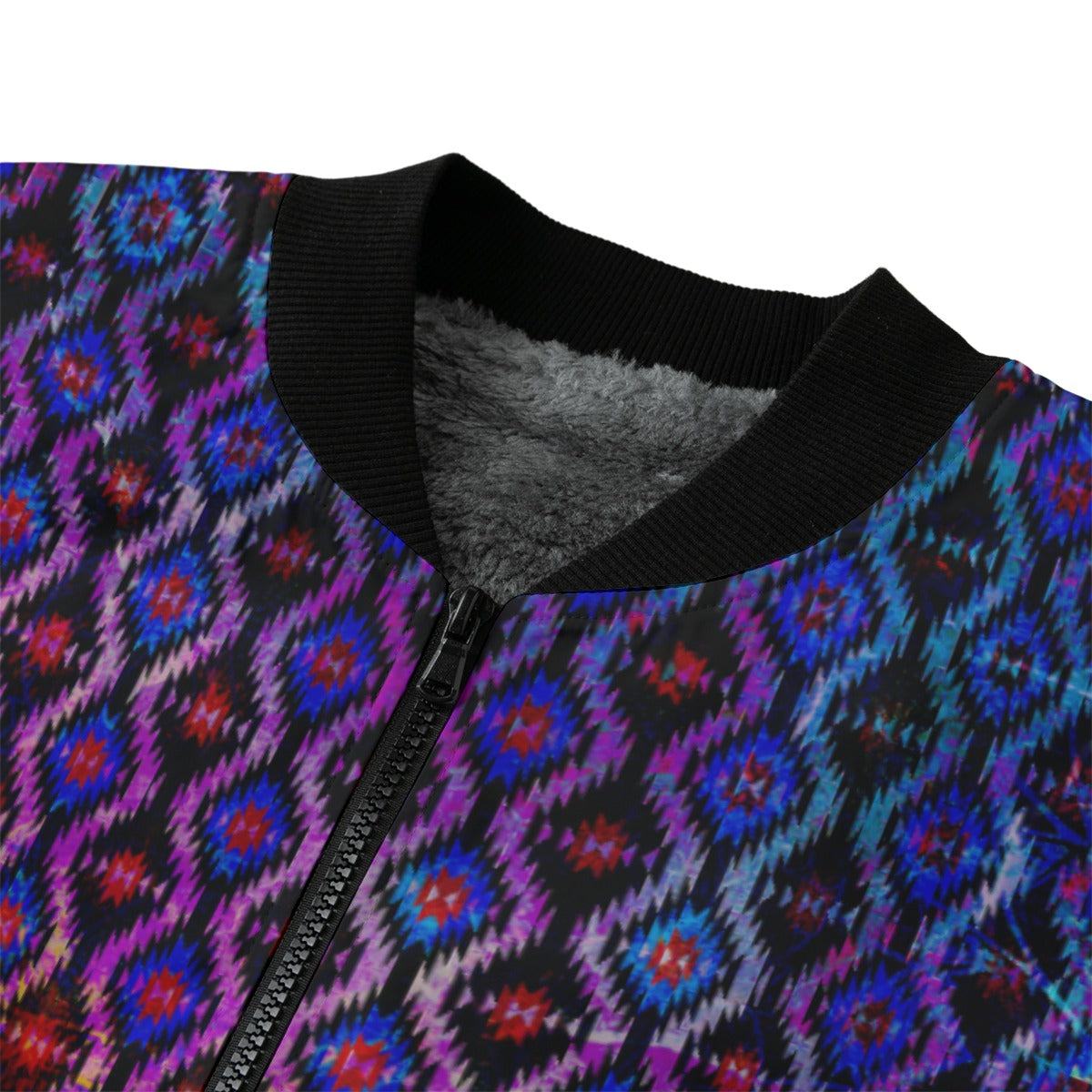 Navajo Sunrise Bomber Jacket w/ Sherpa Lining