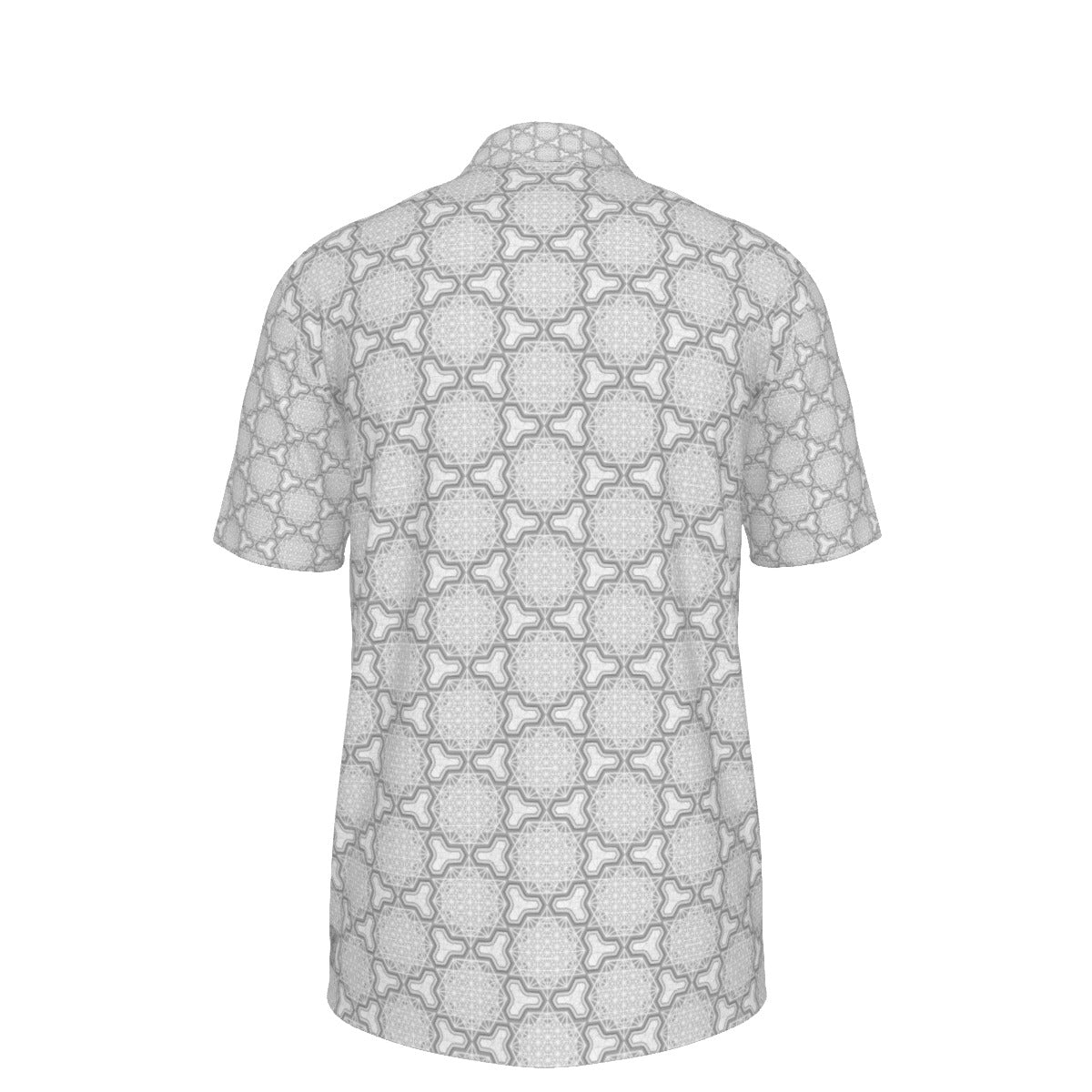 Metatron's Cube Gray Stretch Polo Golf Shirt