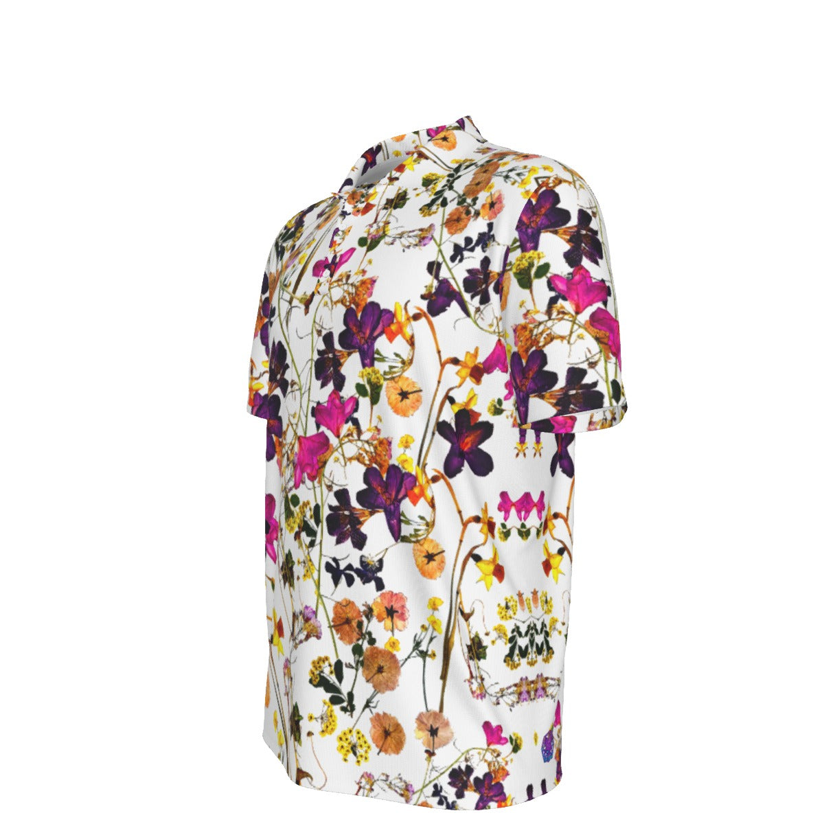 Spring Floral Fling Stretch Polo Golf Shirt