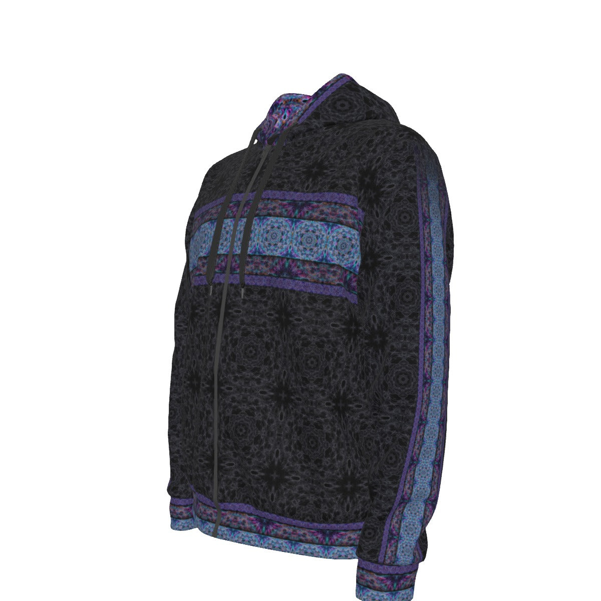 Veil Nebula Mandala Premium Zip Hoodie