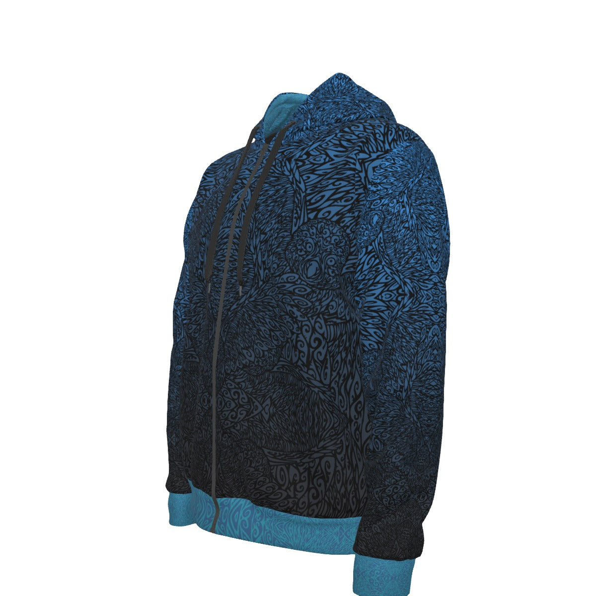 Tribal Owl Premium Zip Hoodie