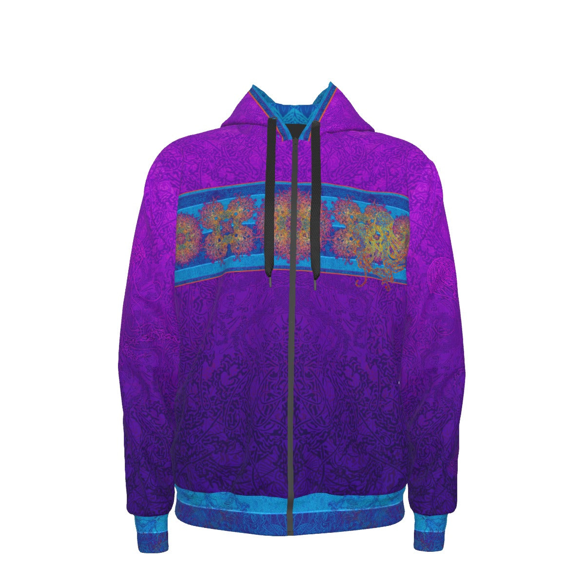 Psychedelic Jellyfish Premium Zip Hoodie