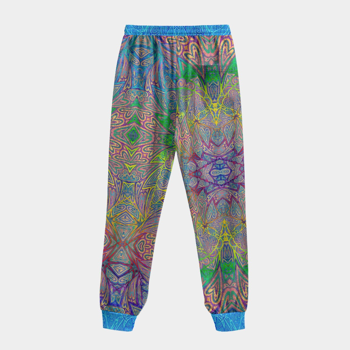 Rainbow Hearts Crushed Velvet Jogger Pants
