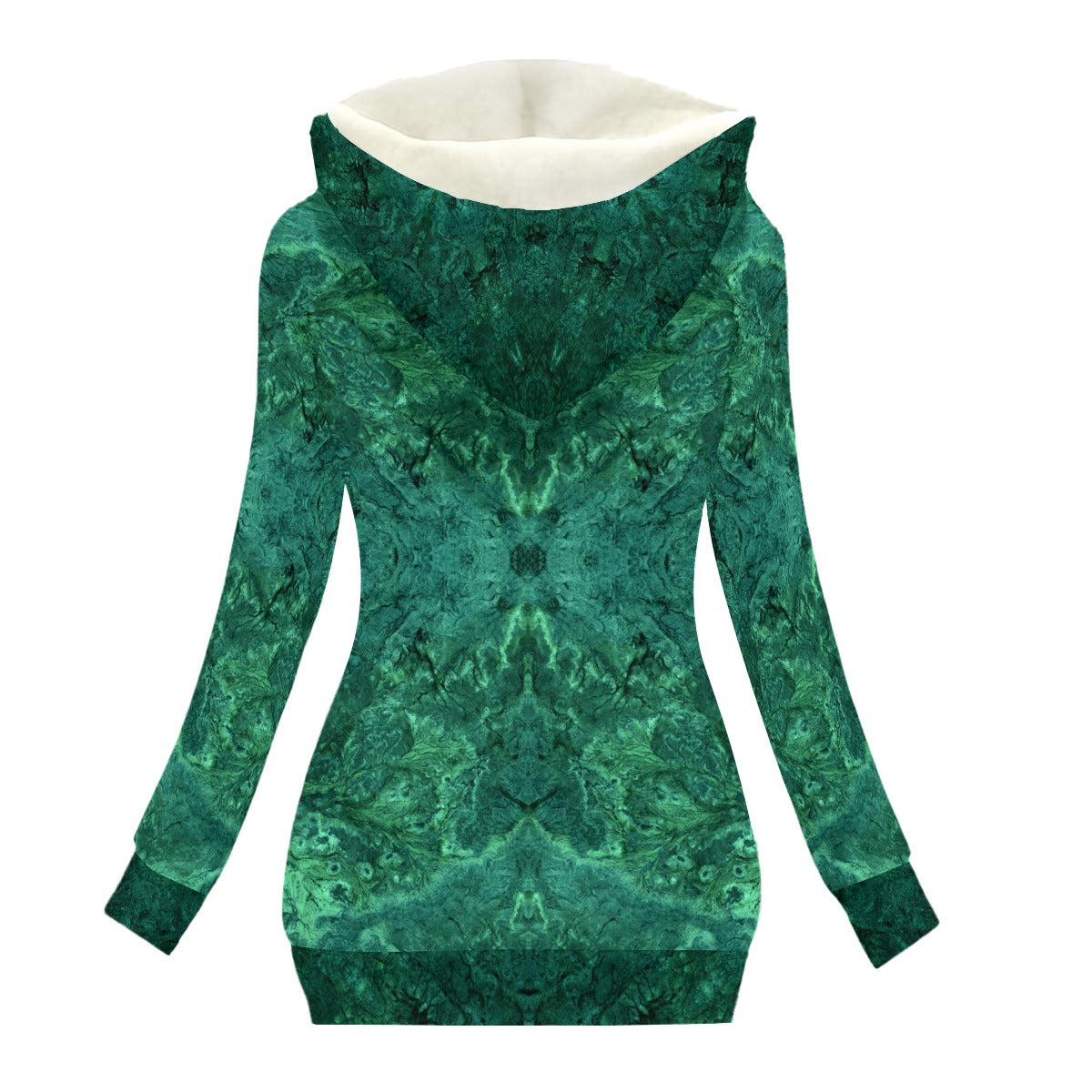 Emerald Lava Women's Hooded Jacket with Fleece Lining