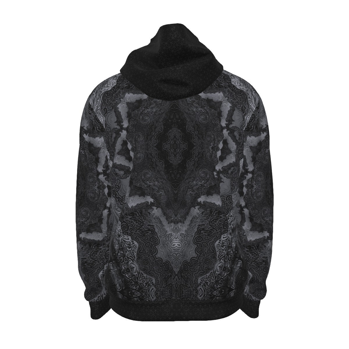 Brush Stroke Mandala Premium Zip Hoodie