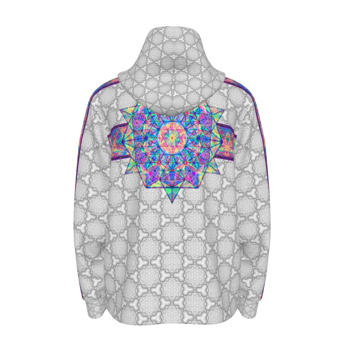 64 Point Star Tetrahedron Day Trip Plush Hoodie Tracksuit Top