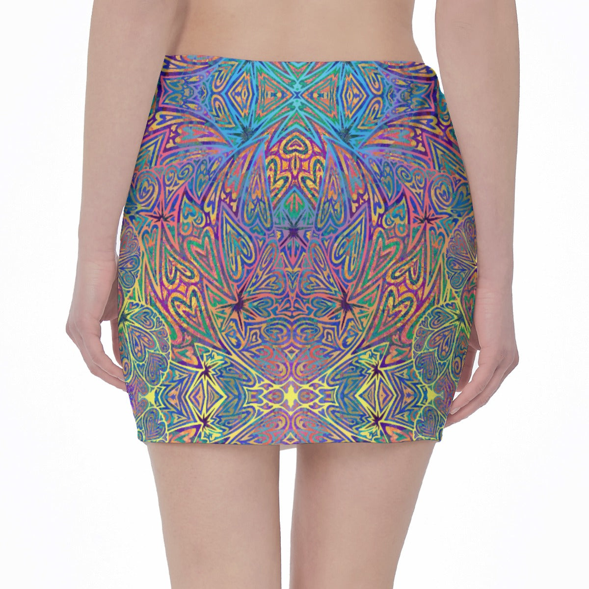 Rainbow Hearts Hip Skirt