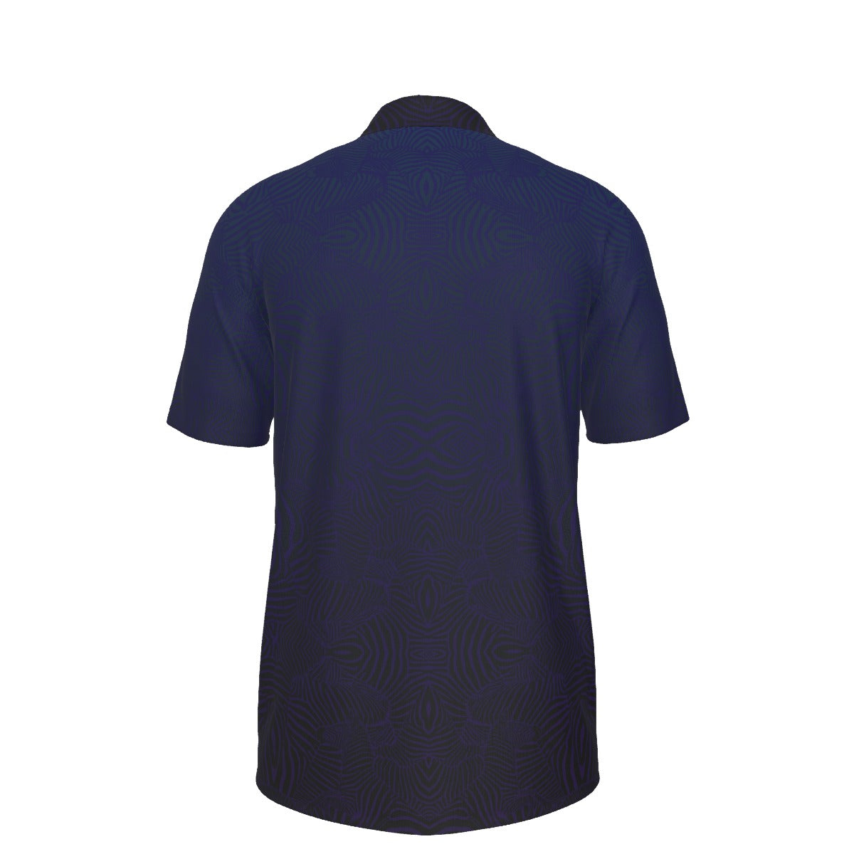 Zebra Blues Pattern Stretch Polo Golf Shirt
