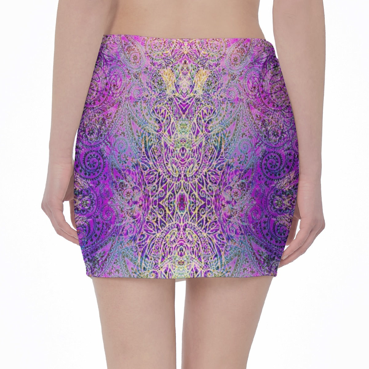 Pink Paisley Octopus Hip Skirt