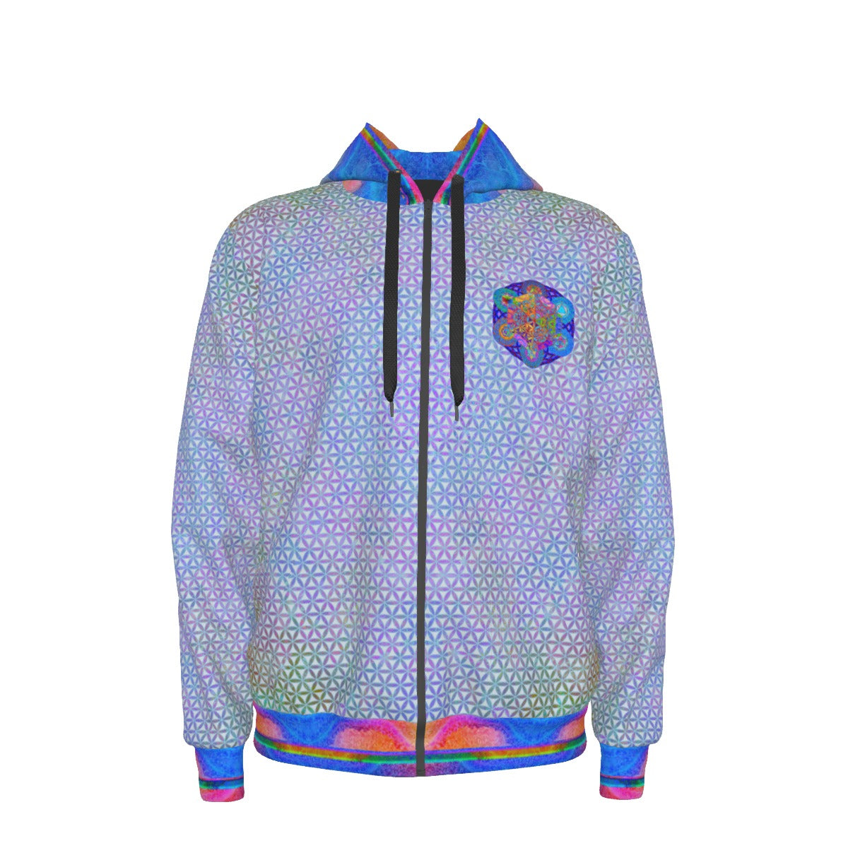 Metatron's Cube Premium Zip Hoodie