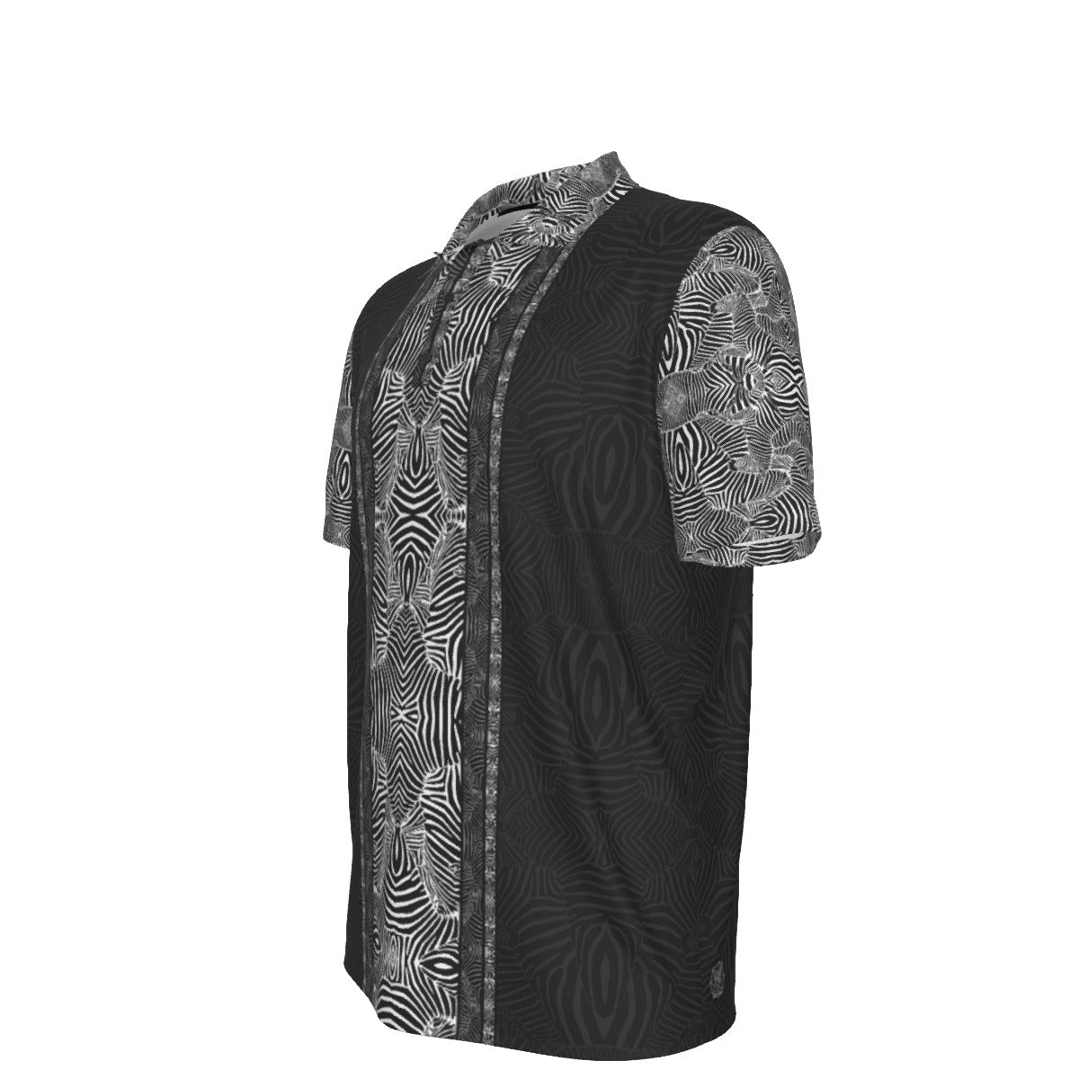 Zebra Stripes Stretch Polo Golf Shirt