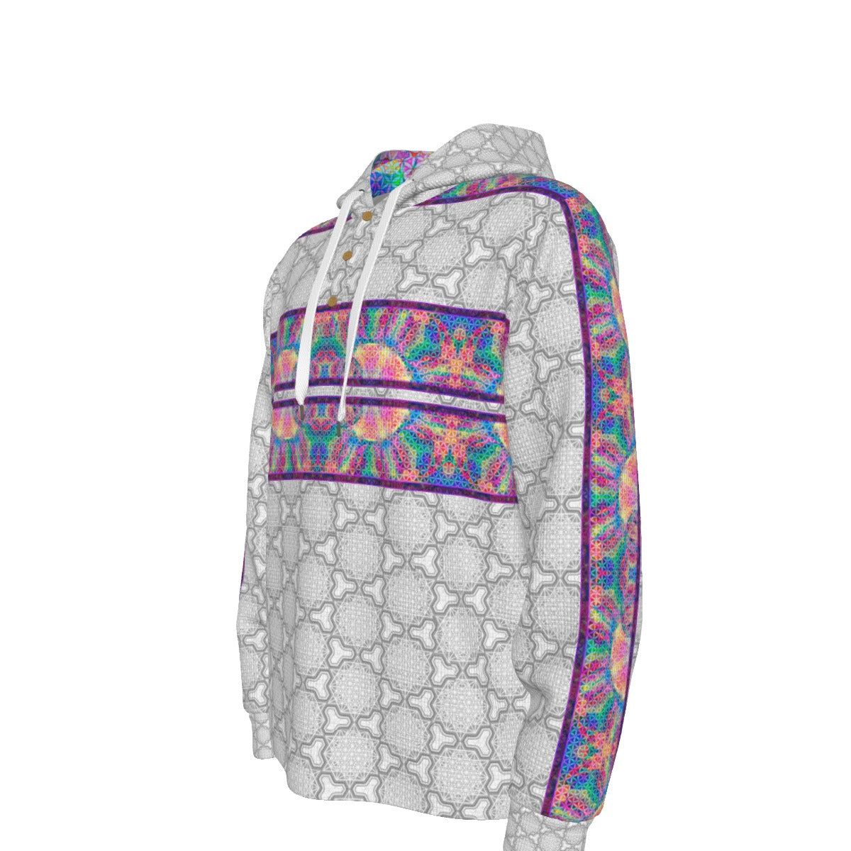 64 Point Star Tetrahedron Day Trip Plush Hoodie Tracksuit Top
