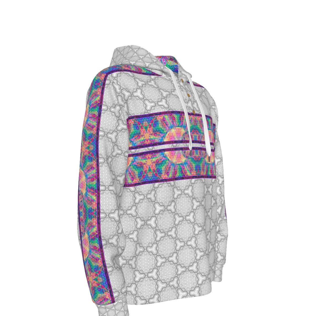 64 Point Star Tetrahedron Day Trip Plush Hoodie Tracksuit Top