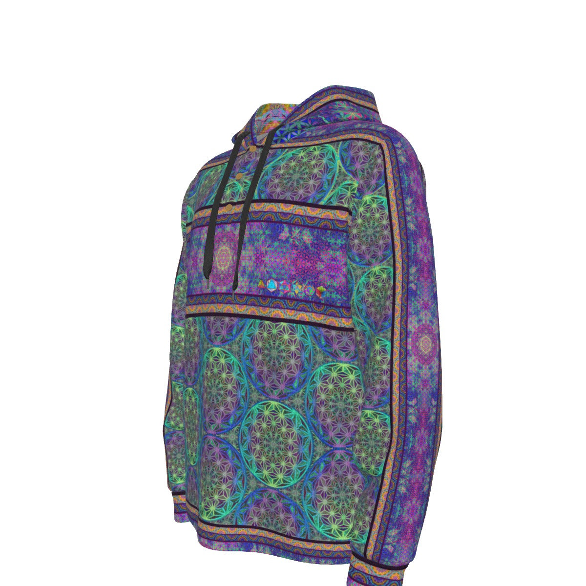 Birth of a Flower Plush Hoodie Tracksuit Top