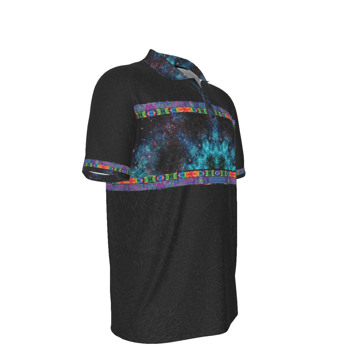 Galactic Night Owl Stretch Polo Golf Shirt
