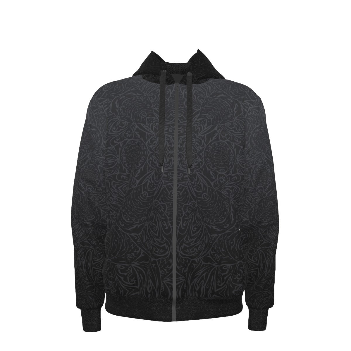 Tribal Elephant Premium Zip Hoodie
