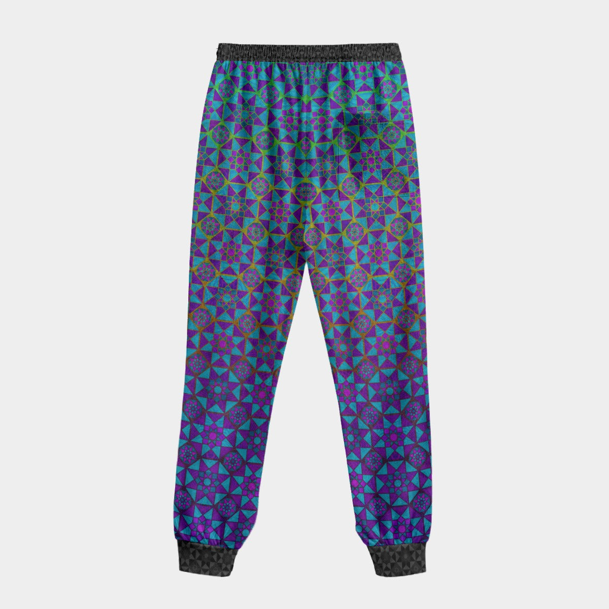 Tesseract Hypercube Crushed Velvet Jogger Pants