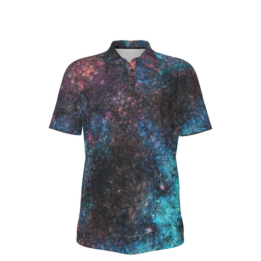 Milky Way Rising Stretch Polo Golf Shirt