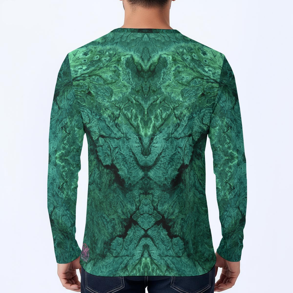 Emerald Triangle Long-Sleeve Henley Shirt